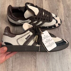 Adidas cowprint sambas brand new with tags